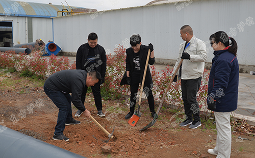 植樹活動 | 綠水青山就是金山銀山，東方爐襯組織員工義務植樹