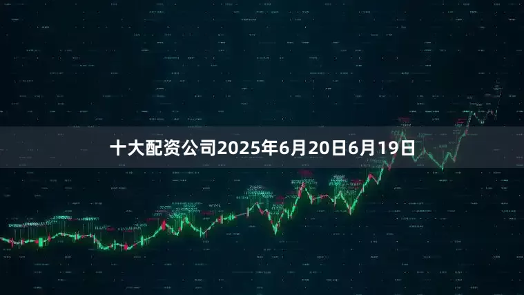 十大配资公司2025年6月20日6月19日